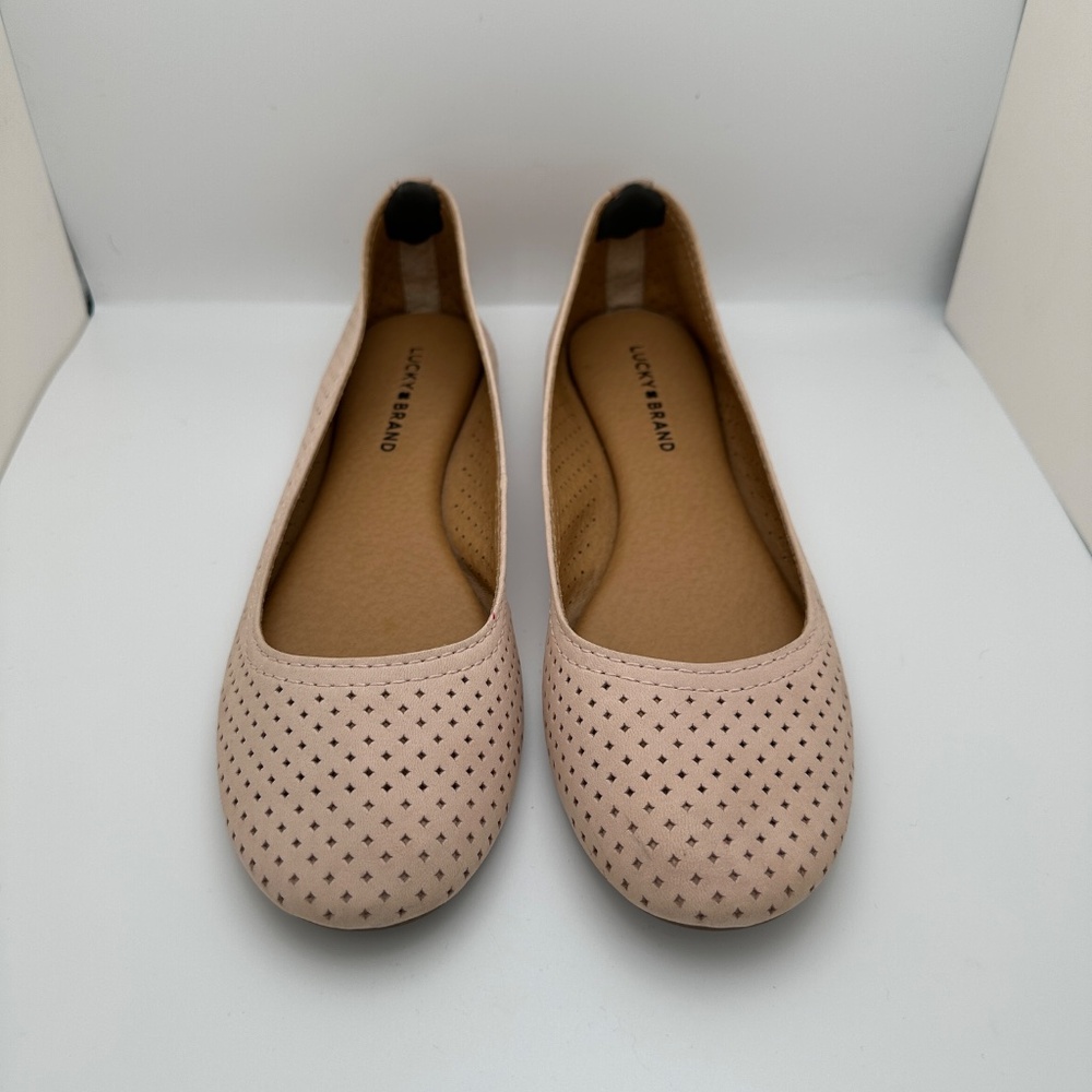Lucky Brand Tan suede Flats size 9.5 - Picture 7 of 9